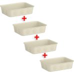 IKEA 4 Adet Dolap Içi Düzenleyici Kutular 15 x 20 x 5 cm 4'lü Set Organizer Çekmece Içi Takı Saklama