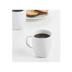 IKEA 4 Adet Kuplu Çay Bardağı Yükseklik 8 Cm İkea 4'lü Set Porselen Kahve Beyaz Bardak Hacim 170 ml