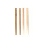 IKEA 4 Çift 8 Parça Bambu Chopstick Uzunluk: 24 Cm Sushi Çubuğu Ahşap Yemek Çubuğu