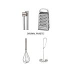 IKEA 4 Parça 3'Lü Mutfak Seti; Koncıs Sarımsak Ezici Idealısk Rende Idealısk 2 Li Çırpıcı