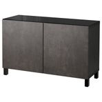 IKEA 49208211 Besta Venge Koyu Gri Taş Görünümlü Dolap Kombinasyonu