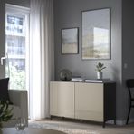 IKEA 49209852 Besta Venge Parlak Cila Bej Dolap Kombinasyonu