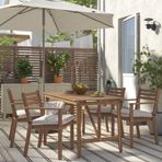 IKEA 49530296 Askholmen Koyu Kahverengi Yemek Masası Set
