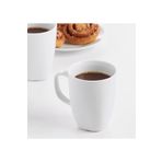 IKEA 4'lü Set Kuplu Çay Bardağı Yükseklik 11 Cm İkea 4 Adet Porselen Kahve Beyaz Bardak Hacim 300 ml