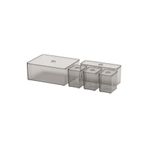 IKEA 5 Parça Takı Düzenleme Kutusu Seti, Füme Renk, 23x19x9cm