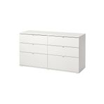 IKEA 6 Çekmeceli Şifonyer Beyaz Genişlik 140 cm Derinlik 47 cm Yükseklik 75 cm