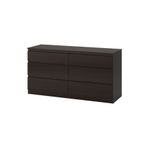 IKEA 6 çekmeceli şifonyer, venge, 140x72 cm