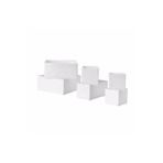 IKEA 6 Parça Düzenleyici Kutu Seti Beyaz 14x14x13 Cm, 28x14x13 Cm 28x28x13 Cm, Her Birinden 2 Adet