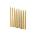 IKEA 8 Klokhet 5.5 saat Şamdan Mumu 8 adet 25 cm Fresh Kokusuz 25 cm Sarı