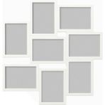 IKEA 8 Resimlik Kolaj Çerçeve, Beyaz Renk Meridyendukkan 13X18 cm Abs Plastik Ev-Ofis Dekorasyon Ürünü