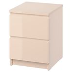 IKEA 80604572 Malm Açık Turuncu Komodin