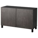 IKEA 89207813 Besta Venge Koyu Gri Taş Görünümlü Dolap Kombinasyonu