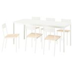 IKEA 89590504 Beyaz Yemek Masası Takımı