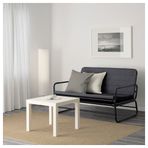 IKEA 90354327 2'li Gri Siyah Kanepe