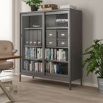IKEA 90496384 Koyu Gri Ofis Dolabı