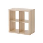 IKEA açık raf ünitesi, ağartılmış meşe görünümlü, 77x77 cm
