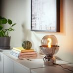 IKEA ACKJA/MOLNART masa lambası nikelaj kaplama - 49515031