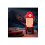 IKEA AFTONSPARV Roket 7 Renk Yanabilen 15x30 cm Çocuk Odası Led Masa ve Gece Lambası
