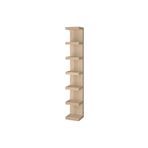 IKEA ağartılmış meşe görünümlü 30x190 cm ayaksız duvar rafı
