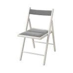 Ikea Akdeniz Frösvı Beyaz-Knisa Açık Gri Katlanır Sandalye