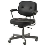 IKEA ALEFJALL çalışma sandalyesi glose siyah - 70367458