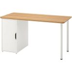 IKEA Alex Çalışma Masası Bambu Beyaz 140 x 65 cm Anfallare Adıls