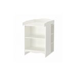 IKEA alt değiştirme masası, beyaz, 2 raf üniteli