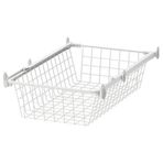 IKEA ALTARLIDEN raylı tel sepet beyaz - 09603954