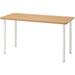 IKEA Anfallare / Olov Çalışma Masası Bambu Beyaz 140 x 65 cm - Beyaz - Ahşap