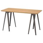IKEA ANFALLARE/NARSPEL çalışma masası bambu-gri - 99417716