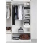 IKEA Asılabilir 6 Bölmeli Saklama Kutusu 35X45X125 cm Dolap Içi Düzenleyici Organizer Beyaz Renk Polyester