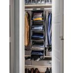 IKEA Asılabilir 6 Bölmeli Saklama Kutusu 35X45X125 cm Dolap Içi Düzenleyici Organizer Koyu Gri Renk Polyester