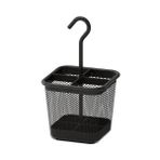 IKEA Asılabilir Kaşık Çatal Bıçaklık Bölmeli- Antrasit Siyah 12X12 cm Metal Sepet Düzenleyici