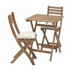 IKEA ASKHOLMEN katlanabilir masa ve katlanabilir sandalye seti koyu kahve - 99575310