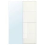 IKEA AULI/FARVIK sürgü kapak beyaz cam-ayna - 29560289