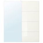 IKEA AULI/FARVIK sürgü kapak beyaz cam-ayna - 69560292