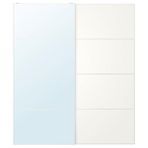 IKEA AULI/MEHAMN sürgü kapak beyaz-ayna - 09560308