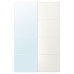 IKEA AULI/MEHAMN sürgü kapak beyaz-ayna - 19560299