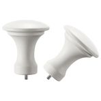 IKEA BACKRADULA perde çubuğu topuzu beyaz - 80620044