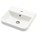 IKEA BACKSJÖN yarı gömme lavabo beyaz - 40545122