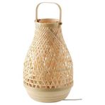 IKEA Bambu Abajur MeridyenDukkan Bambu, 36 cm Masa Lambası Dekorasyon
