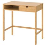 IKEA Bambu Makyaj Masası, MeridyenDukkan 76x47 cm Çekmeceli Tuvalet Masası