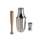 IKEA Bar Kokteyl Seti Paslanmaz Çelik Çalkalayıcı Hacim 600 ml İkea Shaker Set Tokmak Ve Ölçek