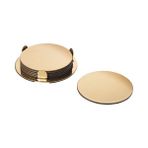 IKEA Bardak Altlığı 6 Lı Gold Renk 8.5 cm Pirinç Rengi Bardak Altlığı Sunum - 8.5cm - Altın