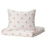 IKEA BARNDRÖM çocuk nevresim takımı beyaz-pembe - 00623602