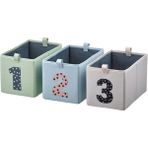 IKEA Barndröm Kutu Seti Çok Renkli 17 x 27 x 17 cm 3 Parça