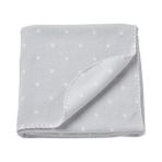 IKEA Bebek Battaniyesi Puantiyeli 70X90 cm Gri-Beyaz Bebe Battaniye - 70X90CM - Gri - Beyaz