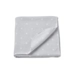 IKEA Bebek Battaniyesi Puantiyeli 70x90 Cm Gri-beyaz Bebe Battaniye