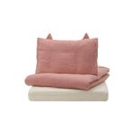 IKEA bebek nevresim takımı, uçuk pembe-bej, 60x120 cm