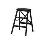 IKEA Bekvam Portatif Merdiven , Kayın Siyah Renk 63 cm Katlanır Portatif